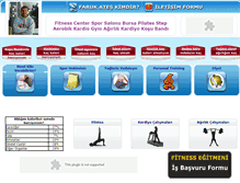 Tablet Screenshot of fitnesscenterbursa.com